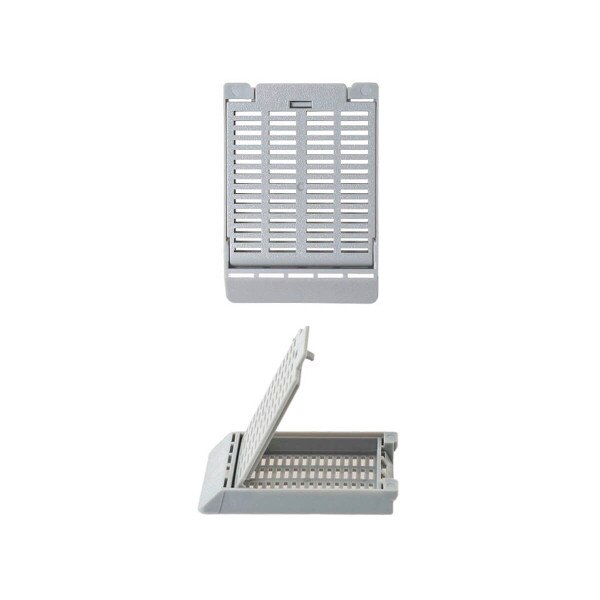 Hinged Tissue Cassette, gray